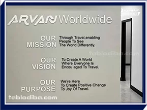 تابلو شرکت و سازمان | محیط کارخود را حرفه ای کنید