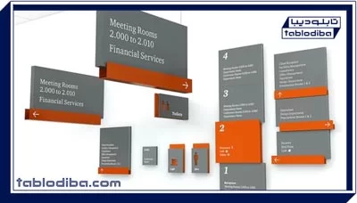 طراحی و ساخت تابلو مرکز تجاری | تابلو پاساژ و تابلو راهنما مراکز تجاری