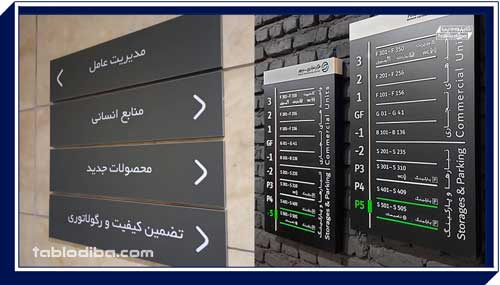 تابلو شرکت و سازمان | محیط کارخود را حرفه ای کنید