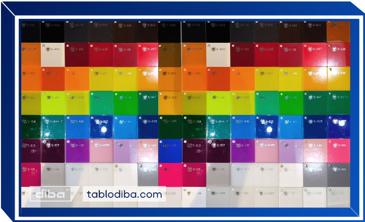 رنگهای پلکسی چوچن انتخاب رنگ پلکسی چونچن