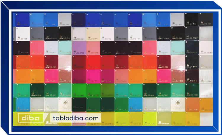 رنگهای پلکسی یرلانگ انتخاب رنگ پلکسی